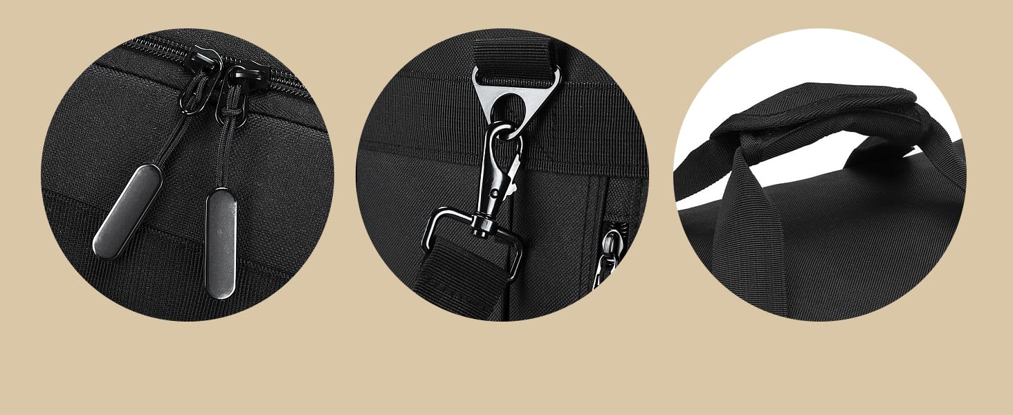 Спортивна сумка для подорожей BAGZY 70 л, велика водонепроникна дорожня сумка для залу, кемпінгу та відпустки, чорна