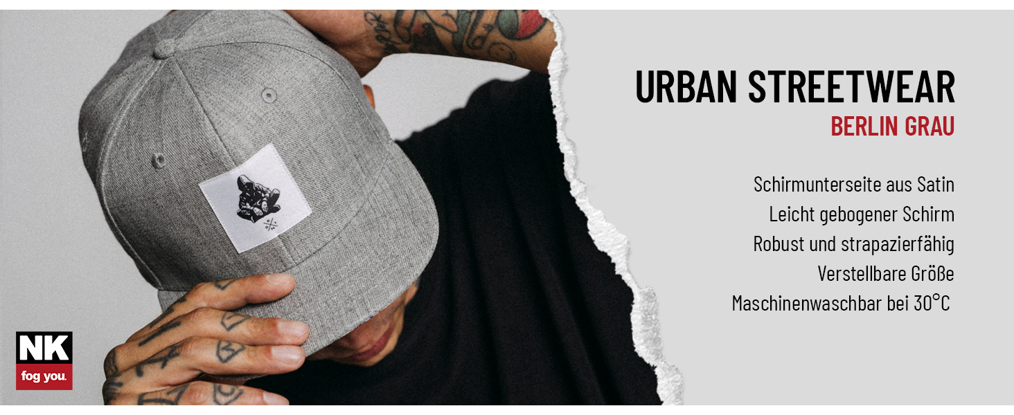 Кепка-снэпбек Nebelkind Berlin Netzplan унісекс, сіра, регульований розмір, стильна бейсболка з прямим козирком у стилі Streetwear