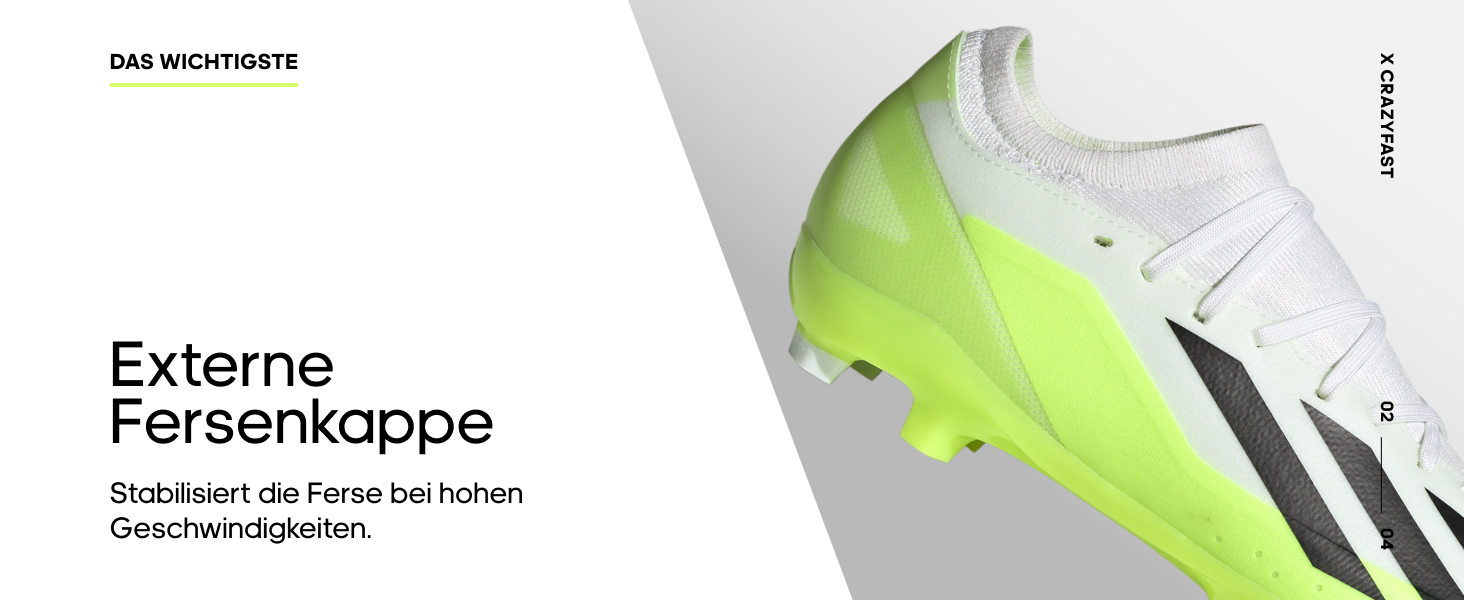 Кросівки футбольні adidas X Crazyfast 3 FG для штучного покриття, 42 EU, Solar Yellow/Core Black/Cloud White