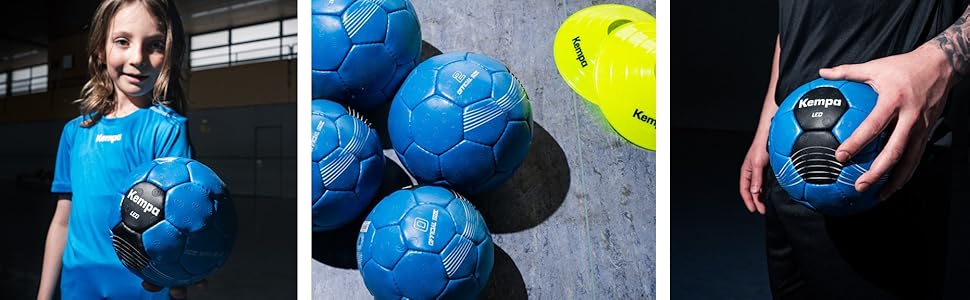 М'яч для гандболу Kempa Leo | Дитячий та дорослий, для тренувань та гри | Розміри 0-3