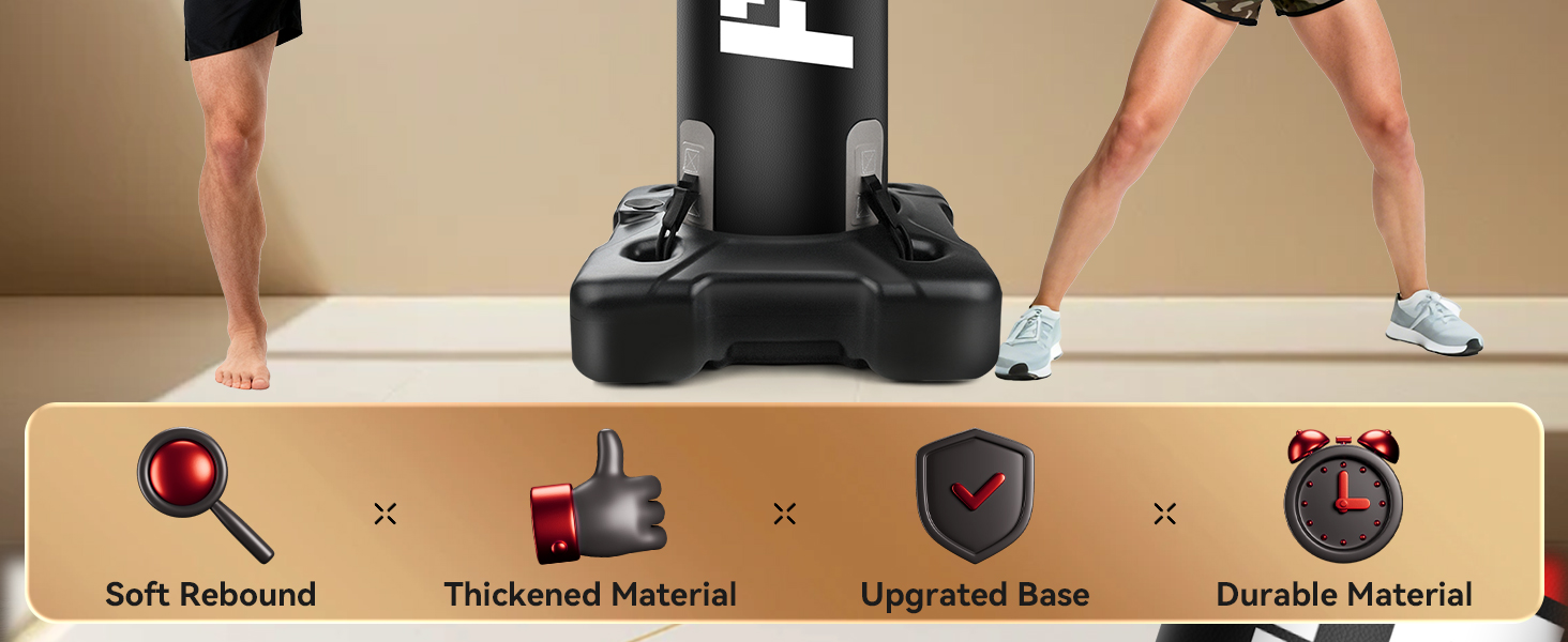 Боксерський мішок стоячий NZQXJXZ 175 см з помпою та рукавичками для боксу, комплект для кікбоксингу, MMA, Муай Тай, домашній спортзал