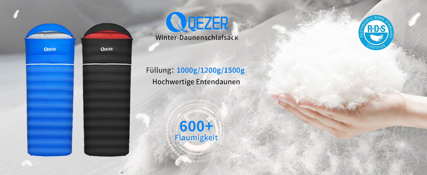 Спальний мішок пуховий, 4-сезонний, зимовий -3°C до -20°C. Підходить для кемпінгу, походів та відпочинку на природі для дорослих та дітей. Чорний, температурний режим -3°C до -12°C