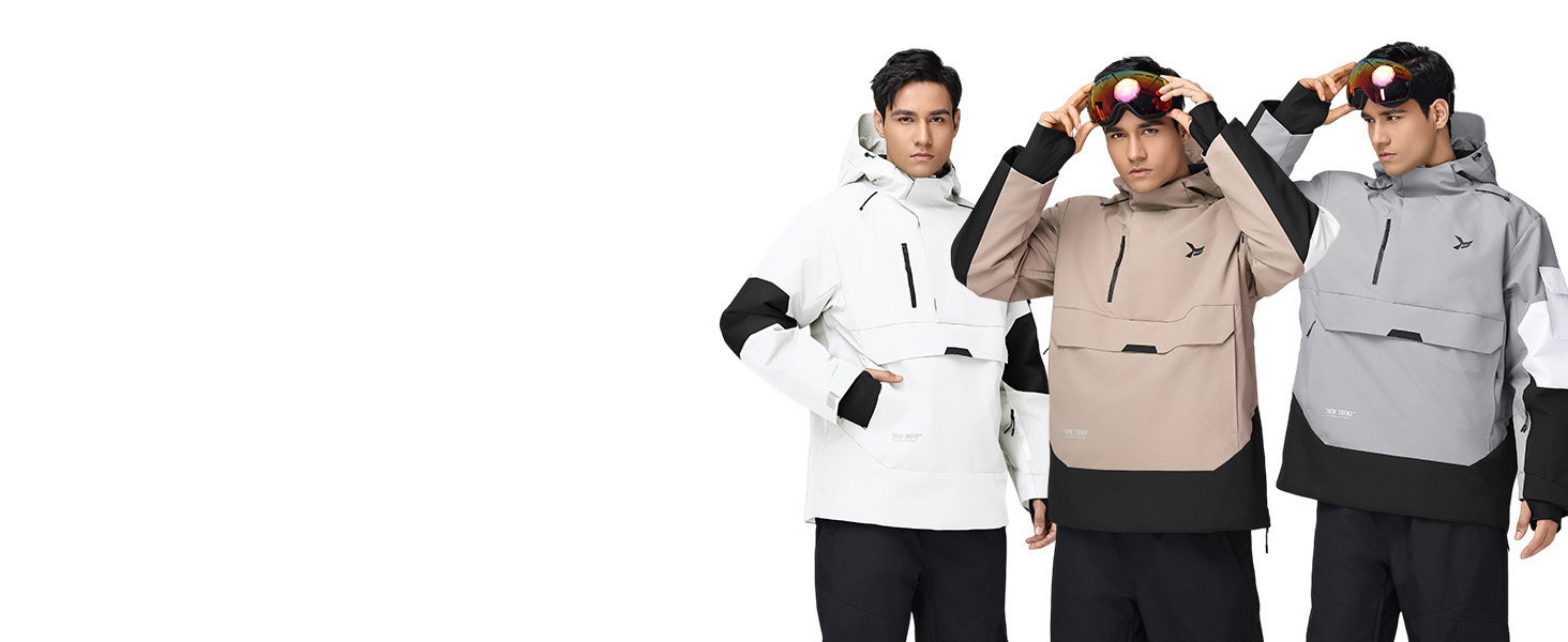 Чоловічий комплект гірськолижний HOTIAN: куртка та штани, водонепроникний, дихаючий, з капюшоном. Ідеально для сноуборду та катання на лижах. Розміри L, LGR+BK