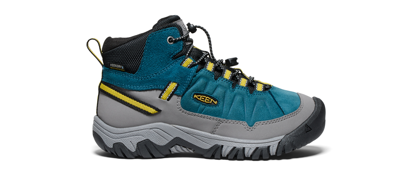 KEEN Targhee 4 Mid - водонепроникні трекінгові черевики для дітей, EU 35, Bison Brindle