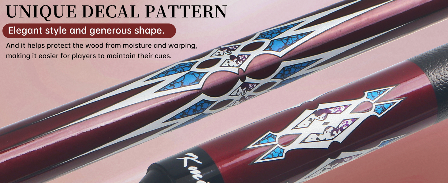 Набір більярдних київ Kmise Pool-Queue-Stick – професійні киї для більярдного столу, канадський клен, для дорослих, 147 см, різні кольори