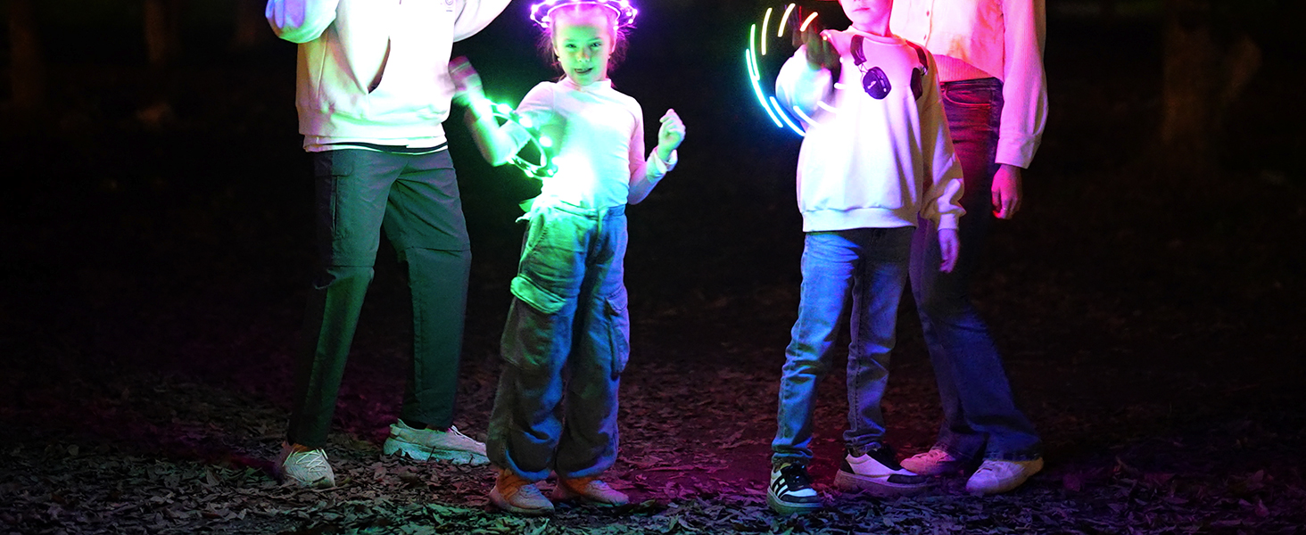 Літаючий ринг TOSY з LED підсвіткою (синій) - безпечний, водонепроникний, для басейну, пляжу, кемпінгу