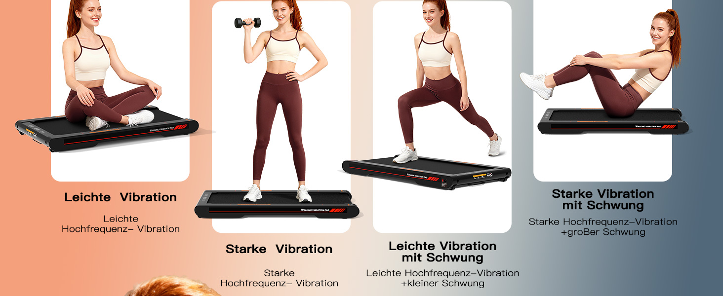 Ходувальний килимок Schwingungen з додатком, бігова доріжка для дому 6 км/год, ходувальний килимок для офісу та дому з пультом дистанційного керування (сірий)