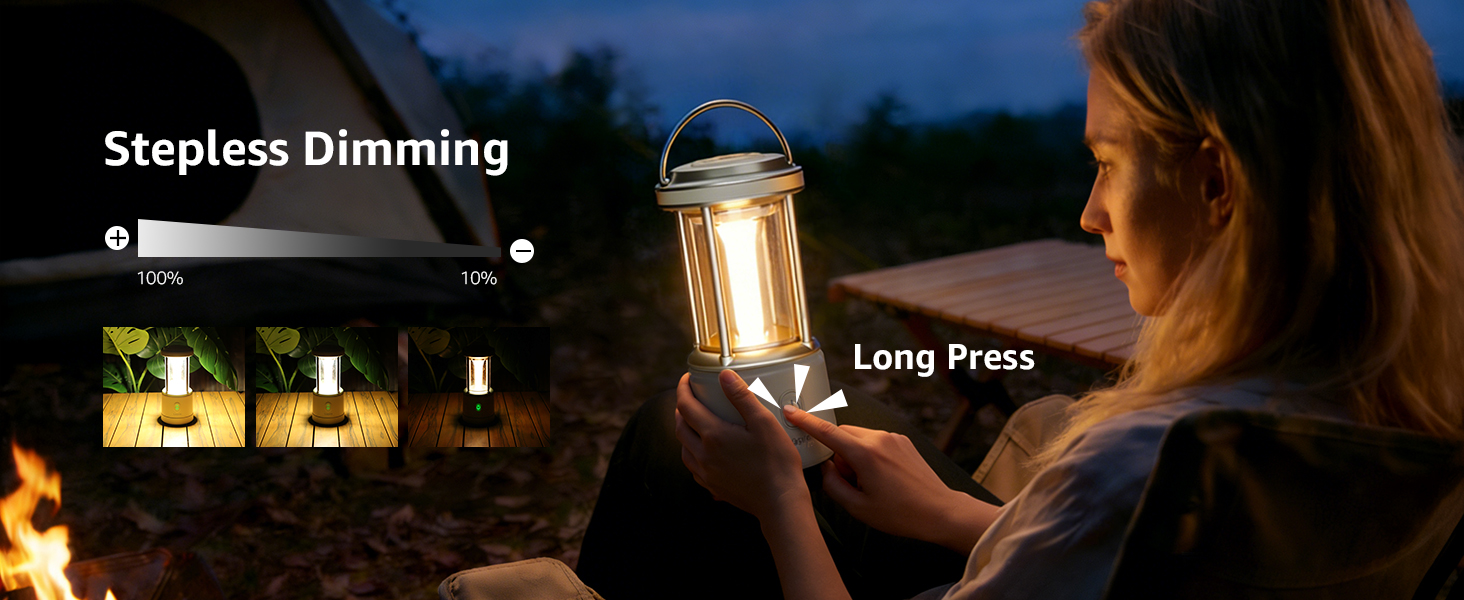 Ліхтар кемпінговий LED Lepro 2000 люмен, акумуляторний, водонепроникний IPX4, з Power Bank, для походу та надзвичайних ситуацій