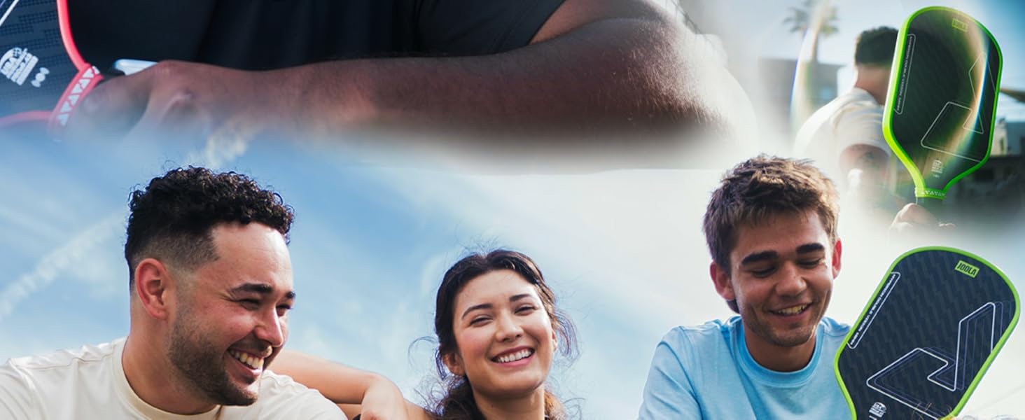 Падл для піклболу JOOLA Vision/Double Vision з фолією SK для зменшення вібрації, сертифікований USAPA Perseus Double Vision - Charge Green