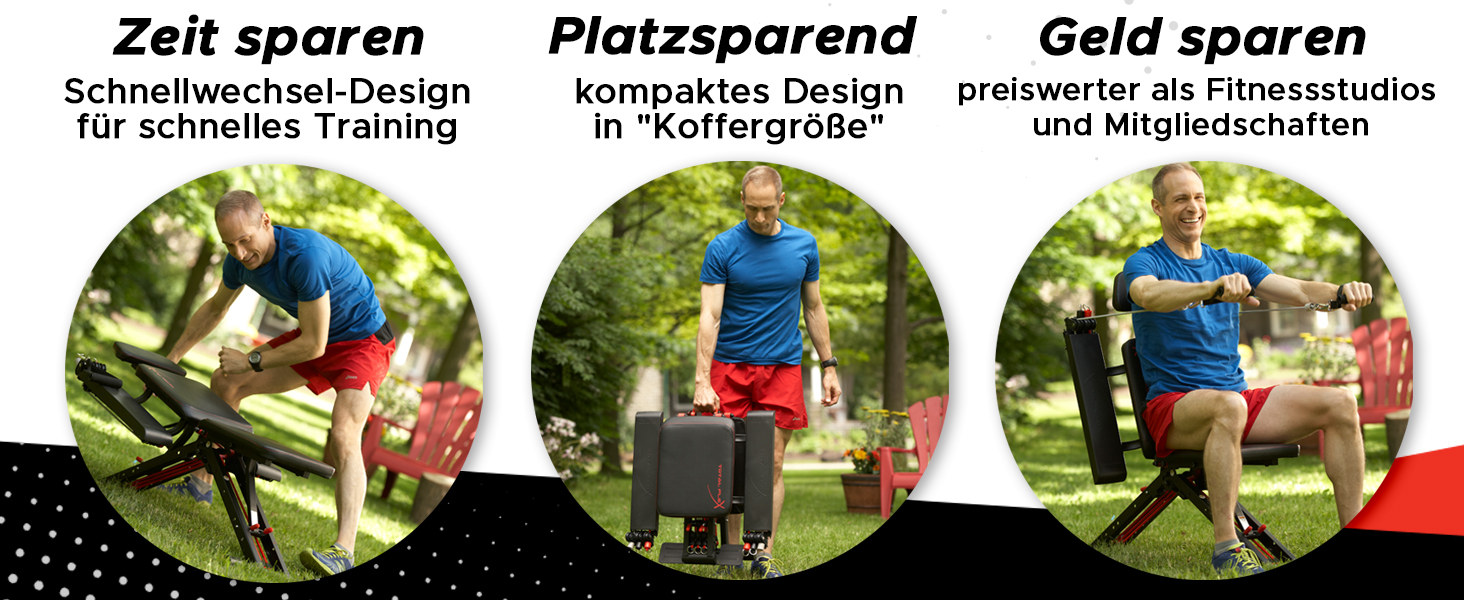 Складана лава для тренажерів TOTAL FLEX L - лава для жиму, фітнес, домашній спортзал