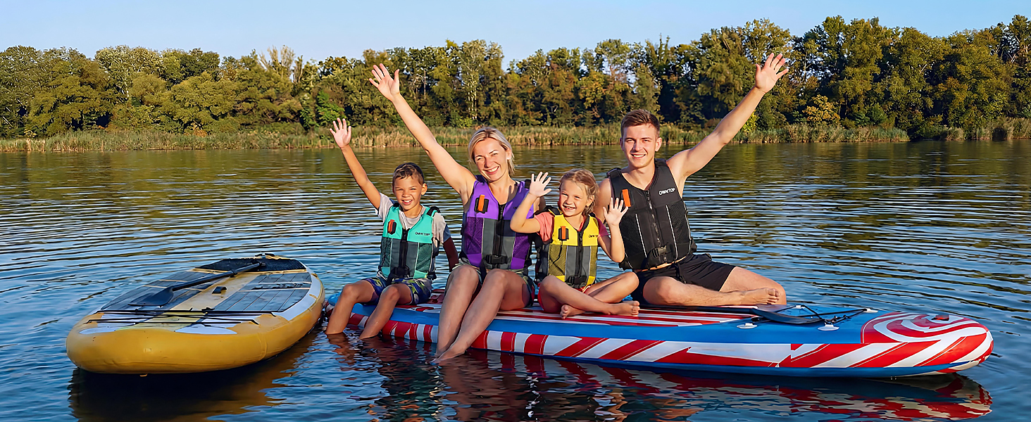 Рятувальний жилет Owntop для дорослих та юнаків з пискликом та рюкзаком для води, сітчастими кишенями, регульований, легкий, унісекс, для SUP, каякінгу, риболовлі, всіх водних видів спорту, рожевий, XS/S (40-60 кг)