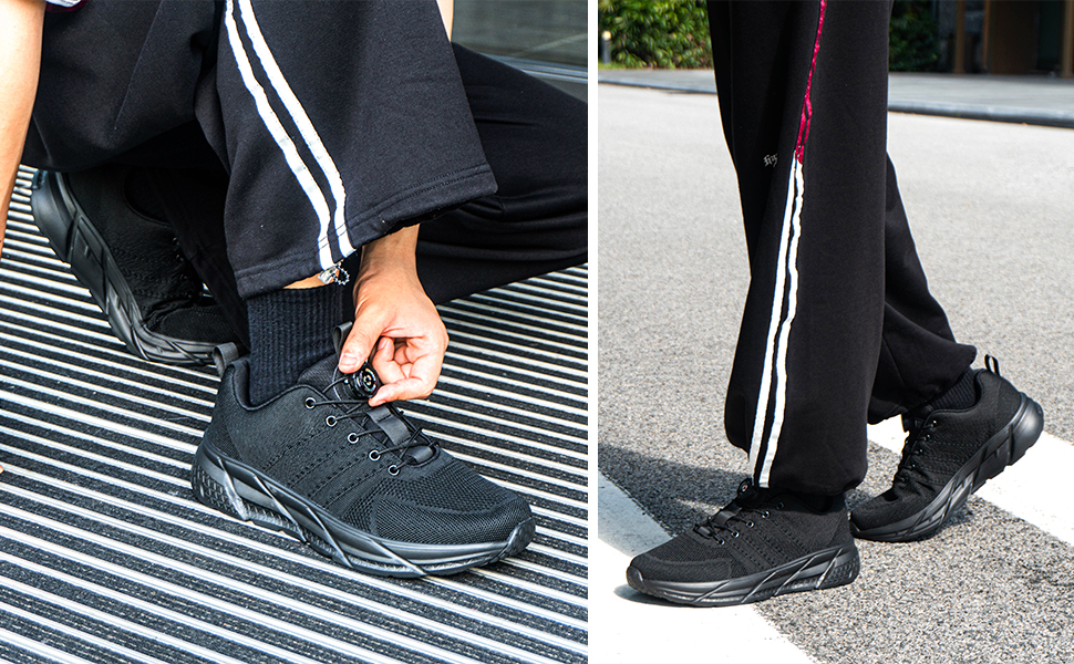 Кросівки Hitmars для чоловіків та жінок: спортивні, для бігу, повсякденні, легкі, дихаючі, чорні та сині, розміри 36-47