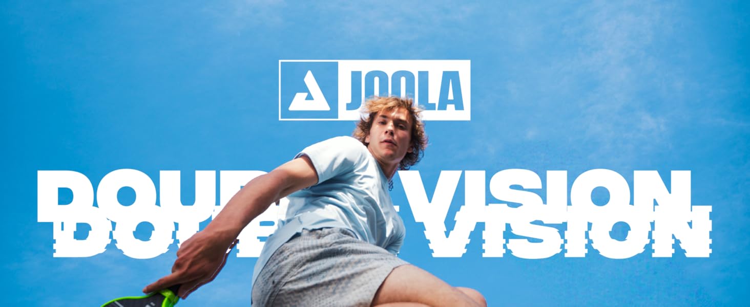 Падл для піклболу JOOLA Vision/Double Vision з фолією SK для зменшення вібрації, сертифікований USAPA Perseus Double Vision - Charge Green