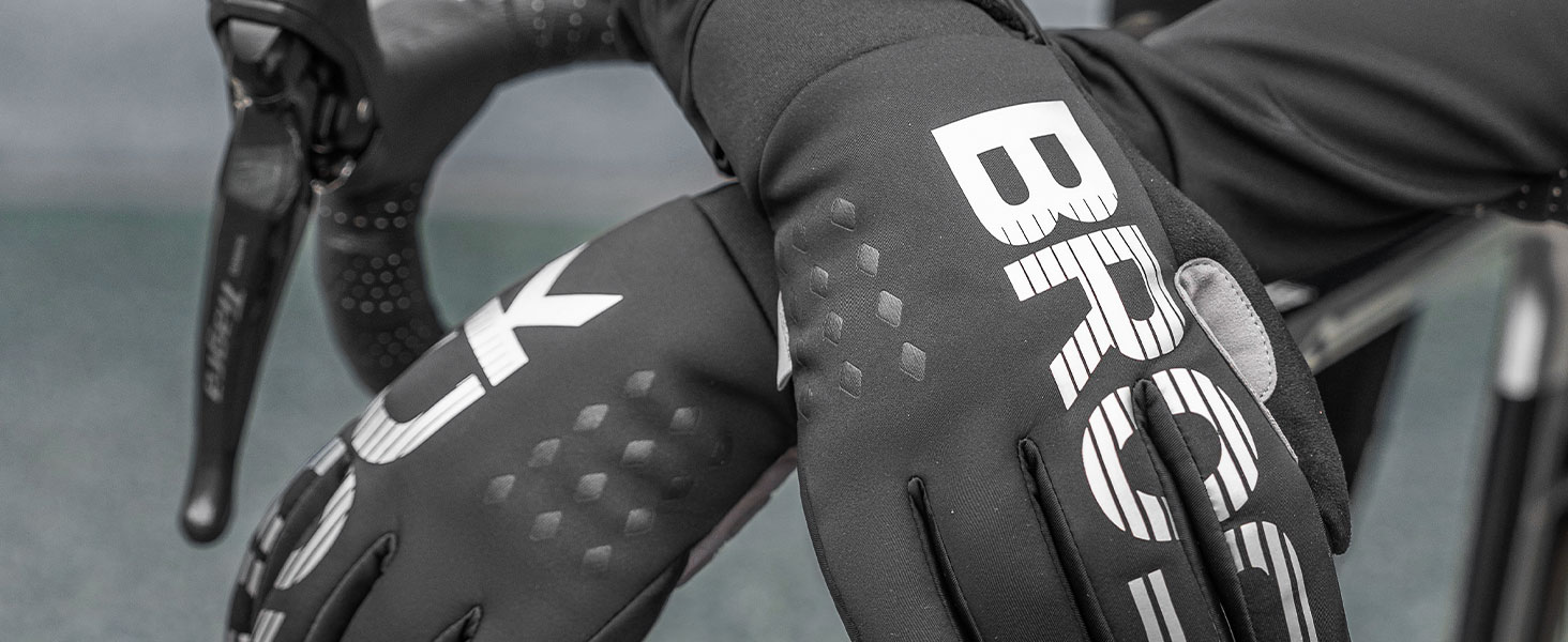 Велосипедні рукавички ROCKBROS для жінок та чоловіків, зимові, Thinsulate, теплі, сенсорні, для MTB, катання, альпінізму, бігу та активного відпочинку (XXL, Thinsulate)