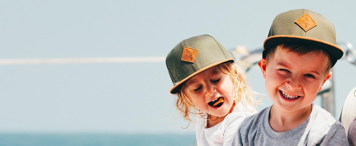 Набір бейсболок Soulbuddy для батька та сина (2 шт) — сімейна кепка Snapback для чоловіків та дітей, сіро-блакитний колір