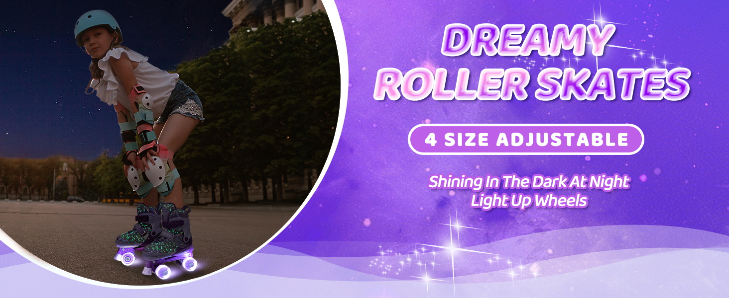 Дитячі ролики Nattork, ролики для катання, регульовані на 4 розміри, для дівчаток та хлопчиків, початківців, для використання в приміщенні та на вулиці, рожеві (S, 175-200 мм / 27-31 EU)