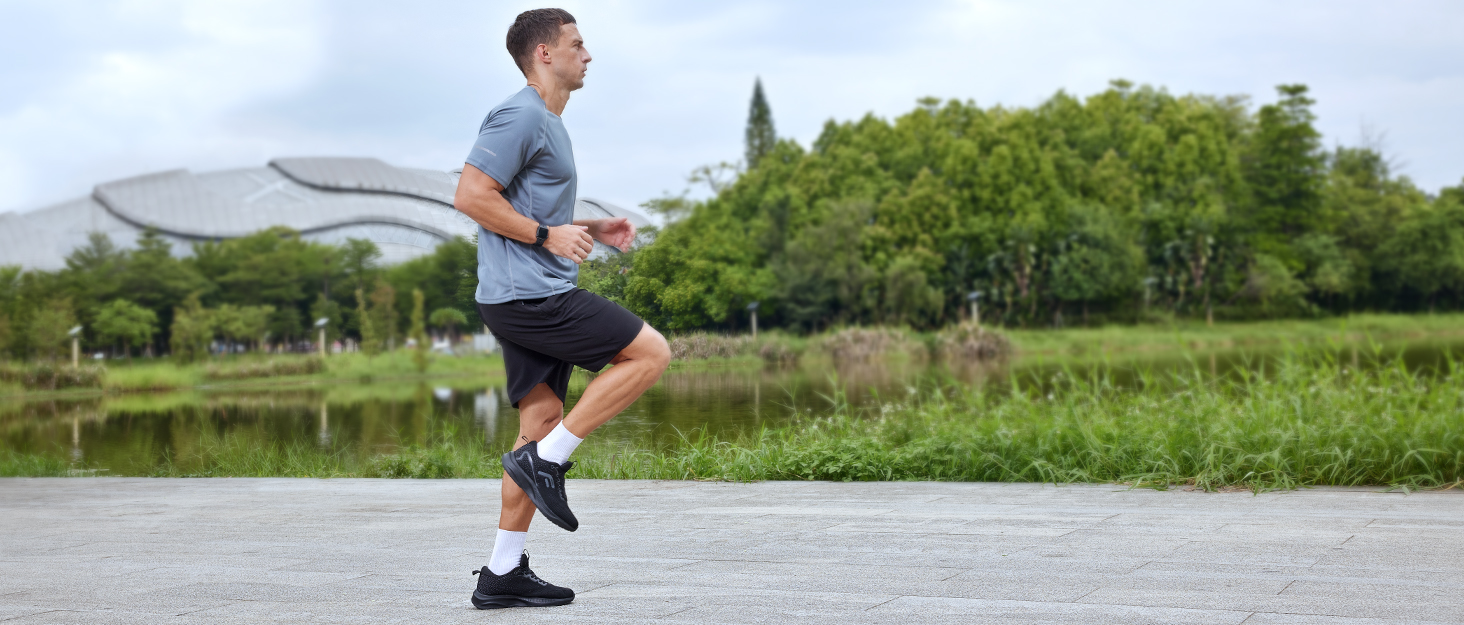 Кросівки для бігу FitVille чоловічі широкі, спортивні, дихаючі, повсякденні, для вулиці, з антиковзкою підошвою (45 EU, сірі)