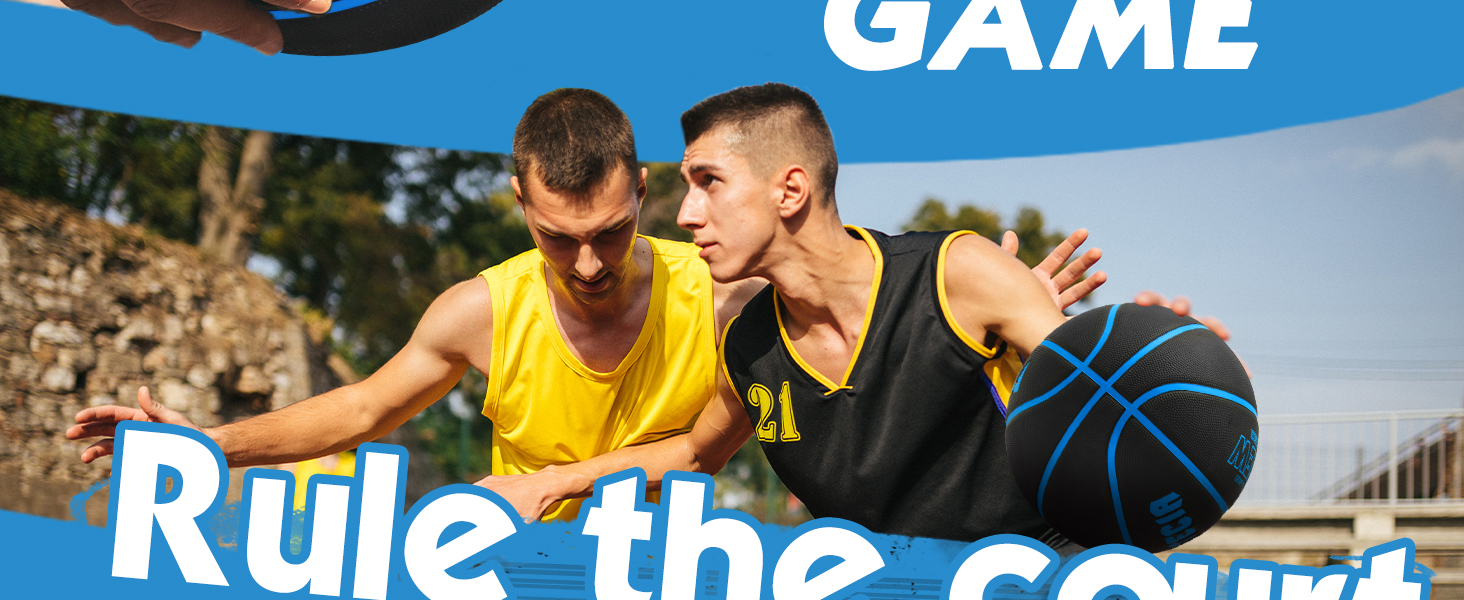 М'яч баскетбольний Fantecia, розмір 7, для дорослих, тренувальний, для гри в приміщенні та на вулиці, з насосом