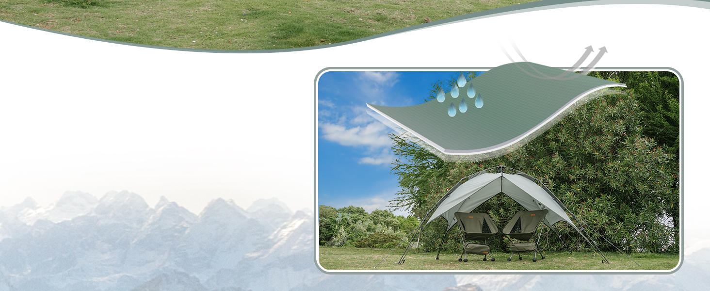 Намет Naturehike Pop Up 3-4 особи: автоматичний намет для кемпінгу, сімейний намет з душовим верхом, зелений