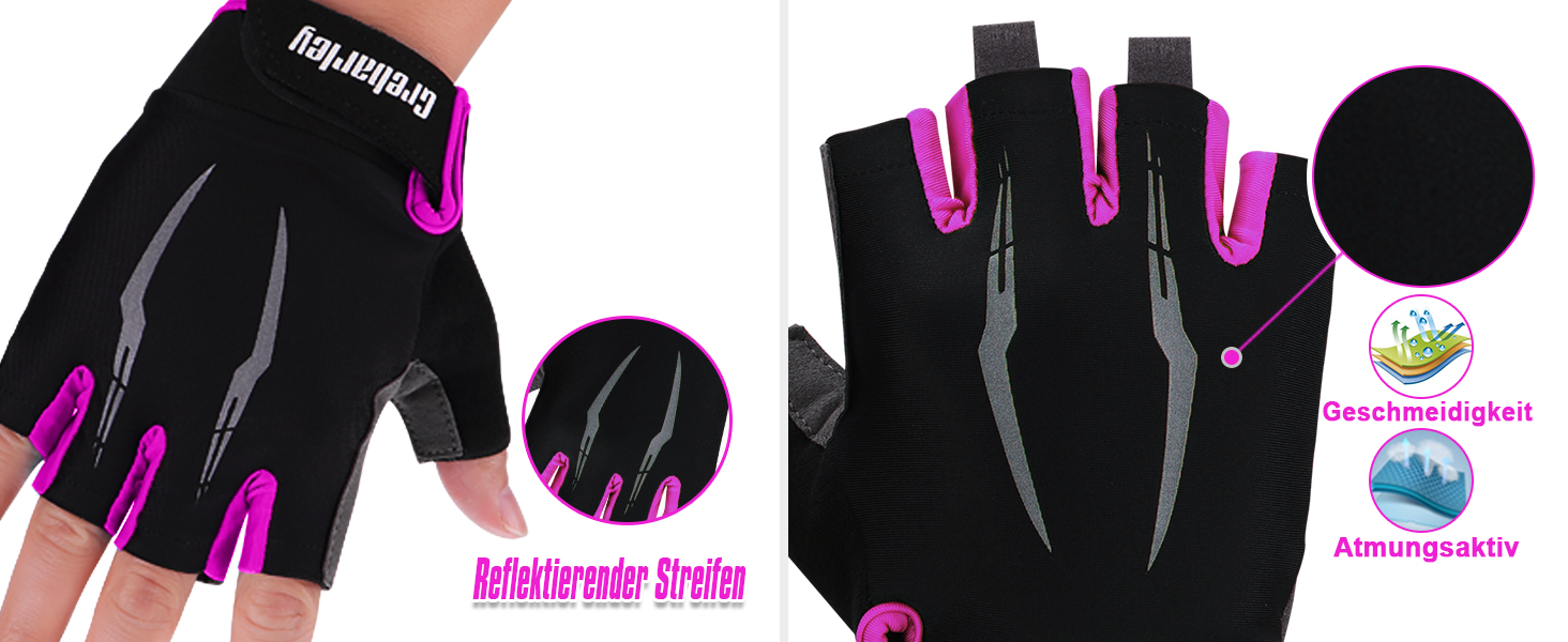 Велосипедні рукавички Grebarey для гірського велосипеда, антиковзаючі, амортизуючі, унісекс (S, червоний)