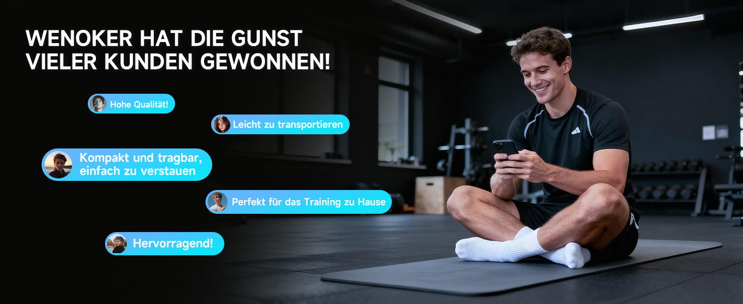 Велотренажер Wenoker з APP, магнітний опір, для дому, Indoor Bike, LCD-дисплей, вантажопідйомність 160 кг, турквіс