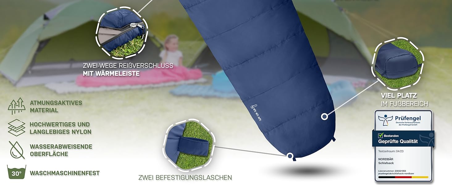 Спальний мішок 3 сезони та літній ультралегкий [750г/1500г] | Намету мішковидний спальний мішок | компактний | для кемпінгу, подорожей, гірських походів | літній спальний мішок блакитний 750г