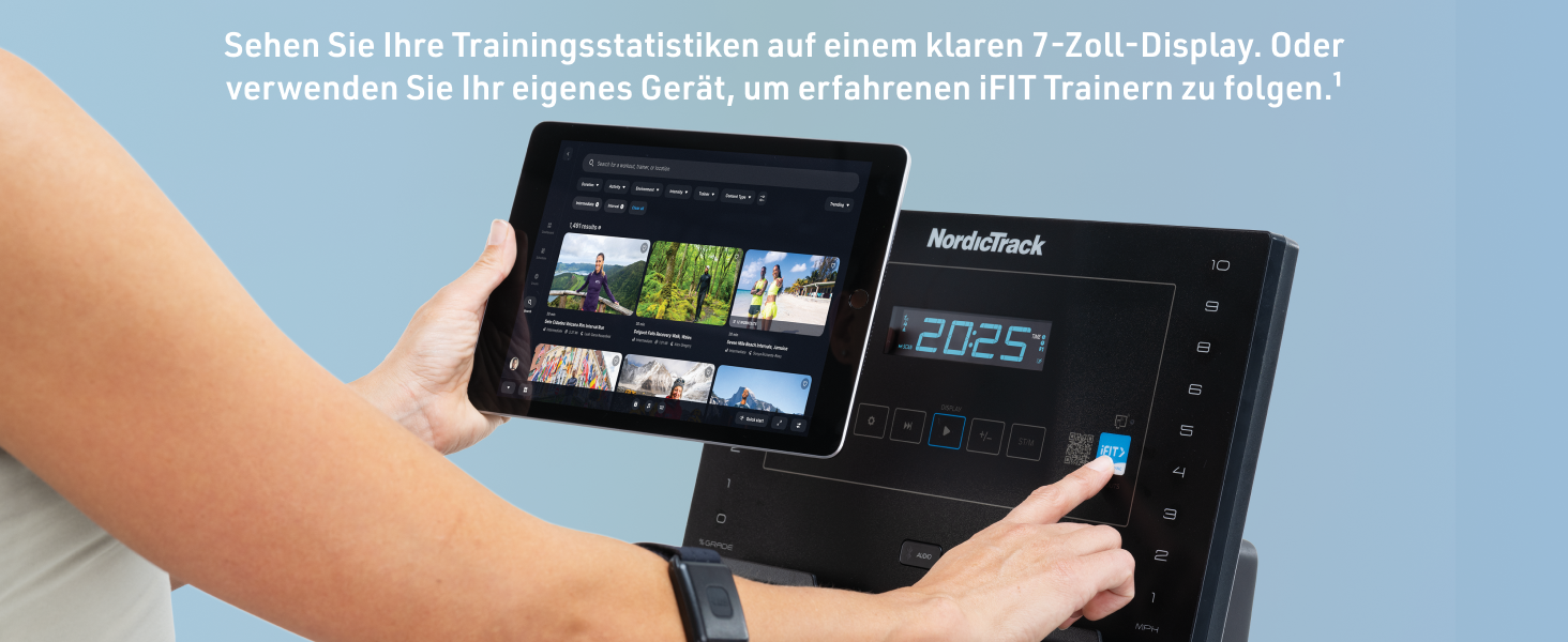 Біговий тренажер NordicTrack T Series 8: біговий доріжки для дому з регулюванням нахилу та Bluetooth, вантажопідйомність 136 кг