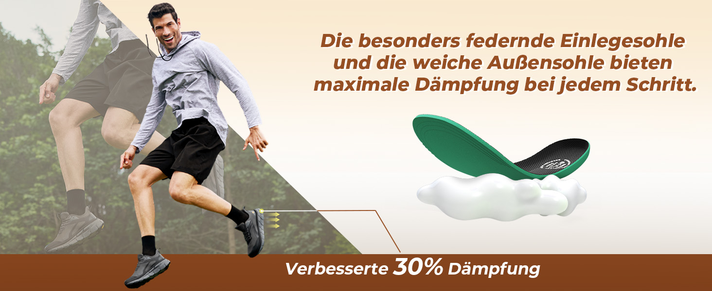 Кросівки для бігу FitVille для чоловіків з широкою колодкою, спортивні, для трейлраннінгу, легкі, для джогінгу та ходьби, розмір 40-50, широка колодка, градієнт сірий/помаранчевий