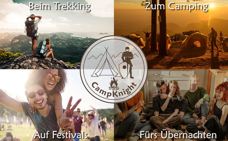 Каремат CampKnight 2-в-1 для кемпінгу та відпочинку на природі: легкий, компактний, з регульованою подушкою
