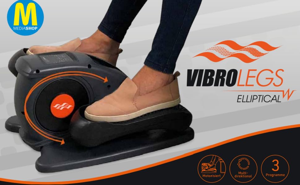 Електричний еліптичний тренажер Vibro Legs для дому - кардіо тренажер для ніг, підтримка циркуляції крові та фітнесу