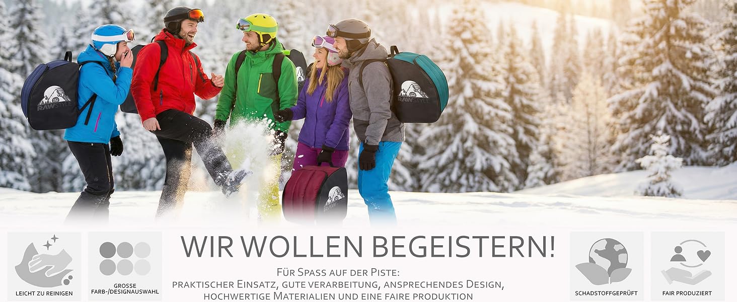 Чохол для лижних черевиків BambiniWelt Rafael K. - місткий, водонепроникний, з ручками та плечовими ременями, чорно-бордовий