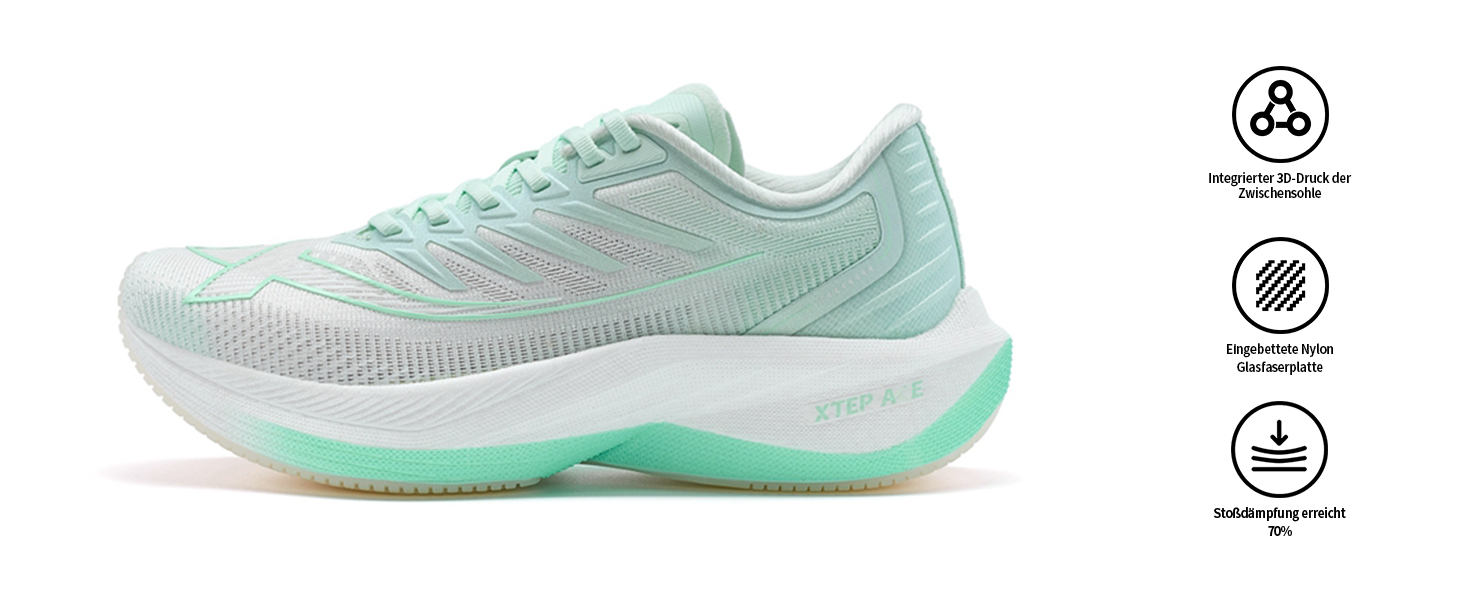 Чоловічі бігові кросівки XTEP One-Piece, літні, сітчасті, дихаючі, з амортизацією, для бігу та спорту (44 EU, флуоресцентний помаранчевий)