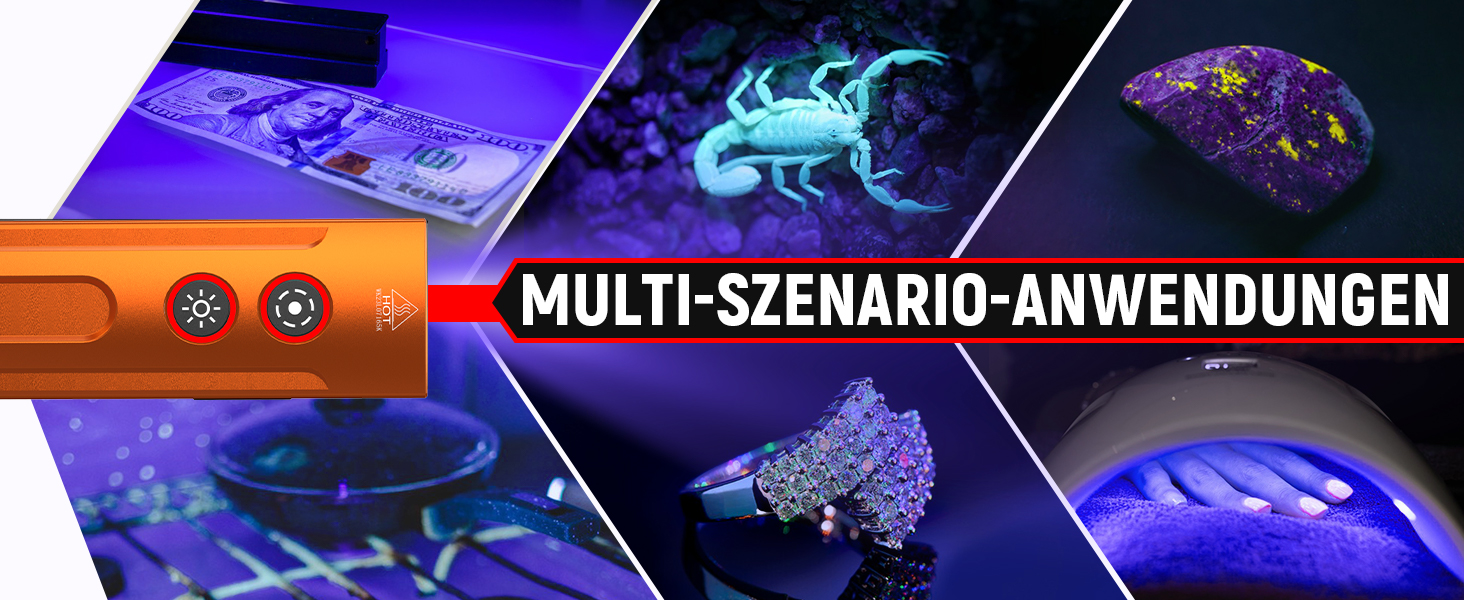 Ліхтарик Wurkkos HD01 Pro LED: Білий, UV (365nm), Зелений, RGB, 1200 люмен, Акумуляторний, Помаранчевий, для Походу