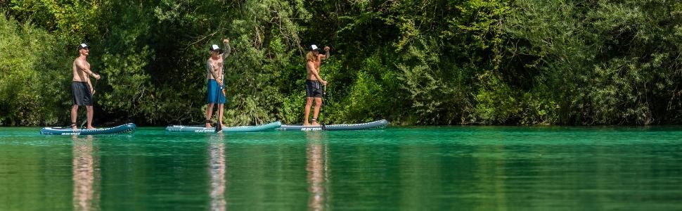 ДЖБАЙ. Надувне весло Zone Delta D2 Stand Up Paddle см 320 x 81 x 15 в комплекті з аксесуарами