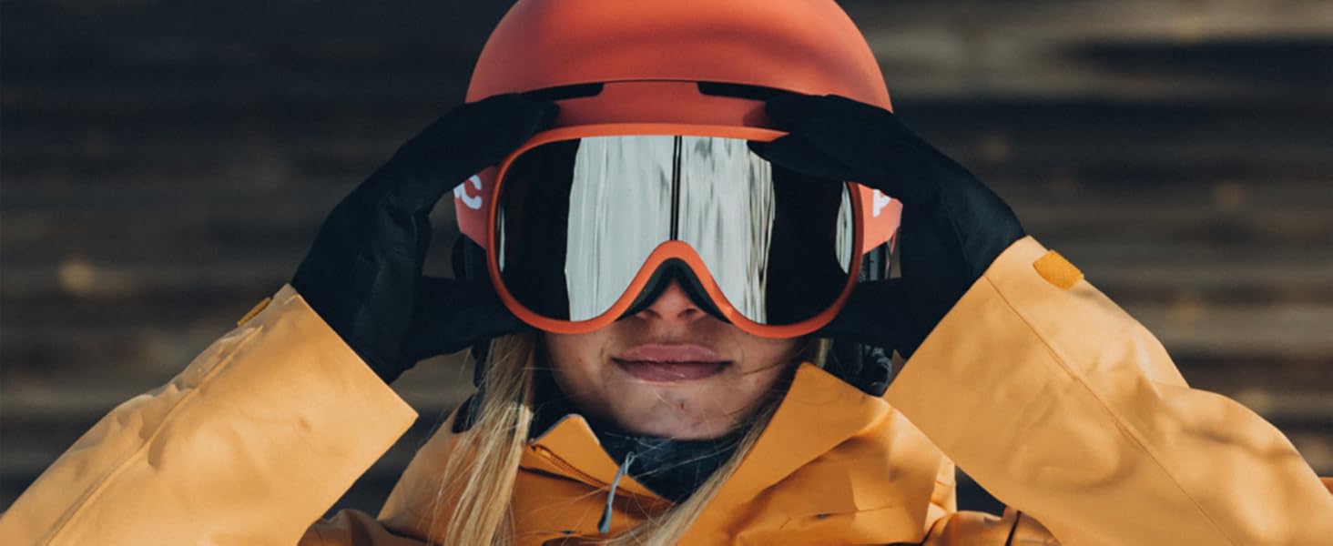 Унісекс Retina Mid Ski Goggles One size урановий чорний/частково сонячно-помаранчевий