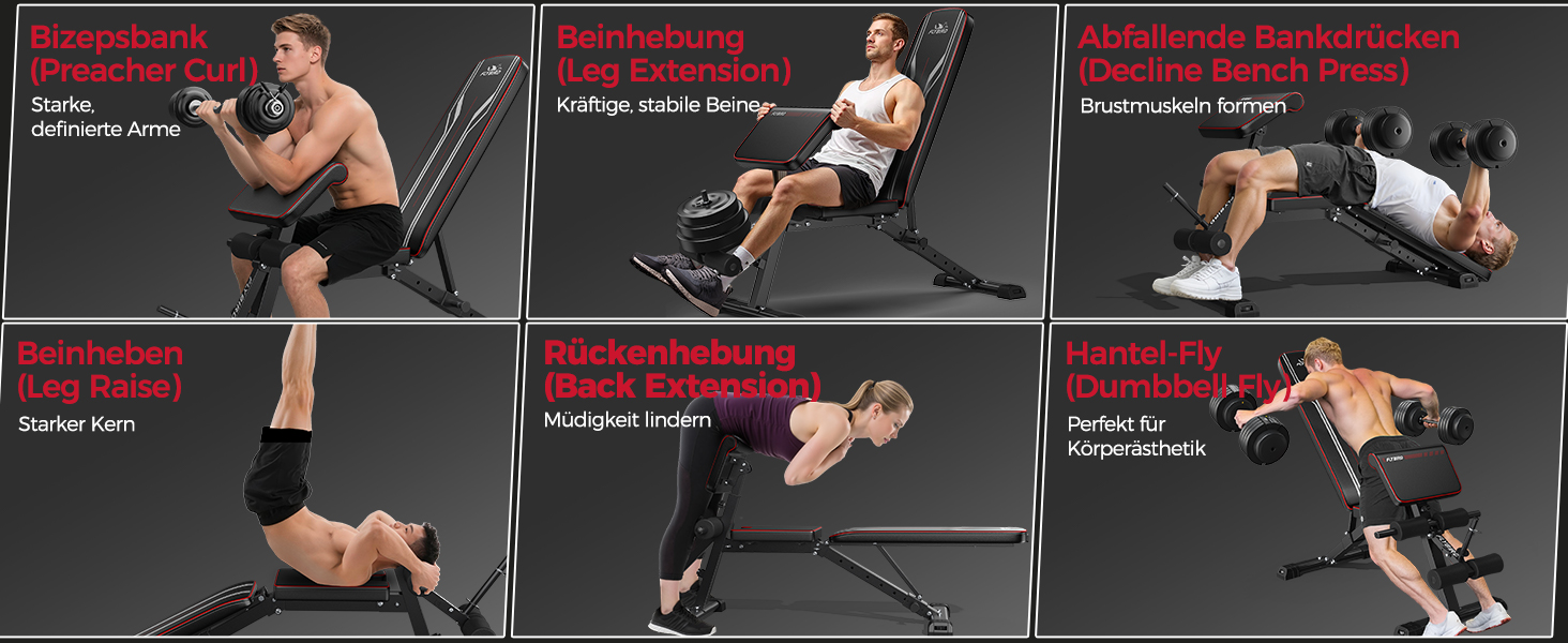 Відкидна лава для тренувань FLYBIRD M-360KG: регульована, до 544 кг, для дому