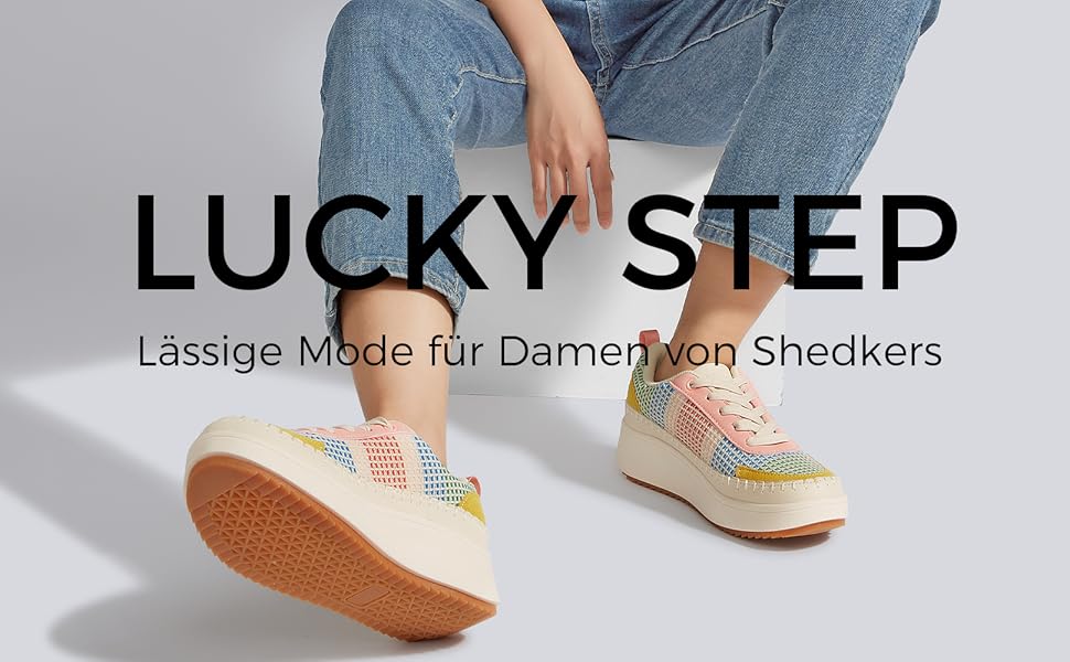 Кросівки жіночі Lucky Step на платформі з камінням, рожево-жовті, повсякденні, 39 EU