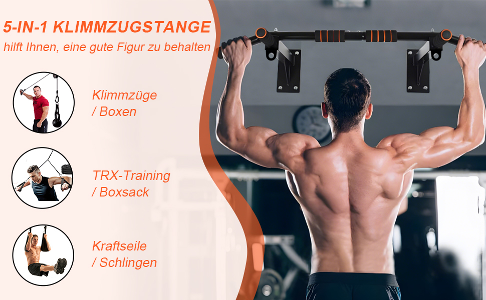 Стійка для підтягувань настінна, з 6 нековзними ручками, для дому, TRX, фітнесу та тренувань