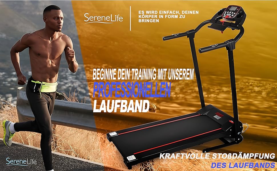 Серіна Лайф: Компактний біговий тренажер для дому - Walking Pad SL26 з Bluetooth та складним механізмом, тихий, для дому та офісу
