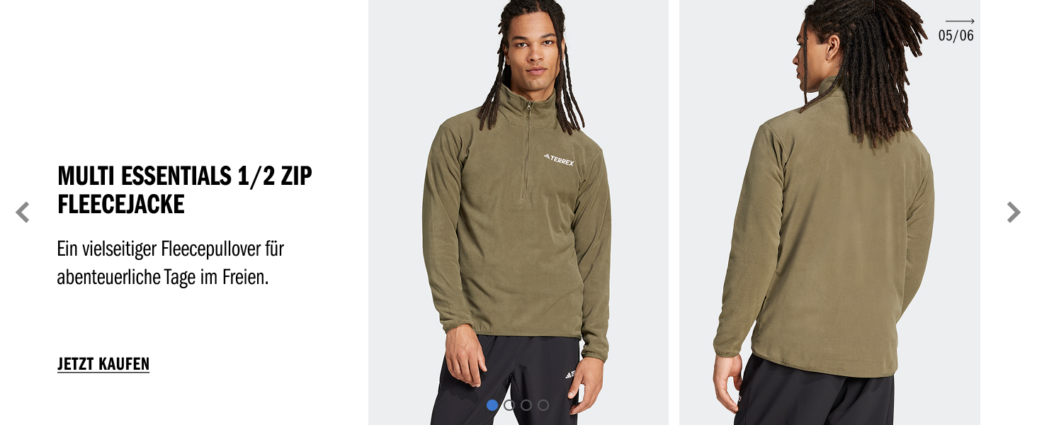 Чоловіча флісова куртка-світшот adidas Terrex Multi Full Zip, чорна, розмір L