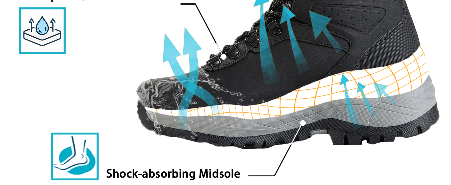 Зимові черевики для жінок CC-Los, теплі, чорні, антиковзаючі, розмір 40 EU