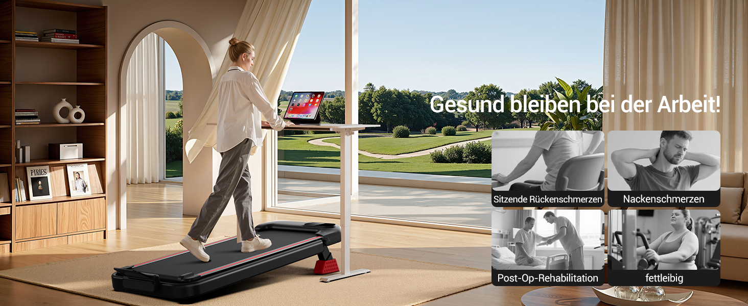 Біговий тренажер CURSOR 4-в-1 для дому, складаний, з нахилом 15%, Walking Pad з нахилом та потрійною амортизацією, дистанційним керуванням, максимальне навантаження 136 кг, нахил 9%