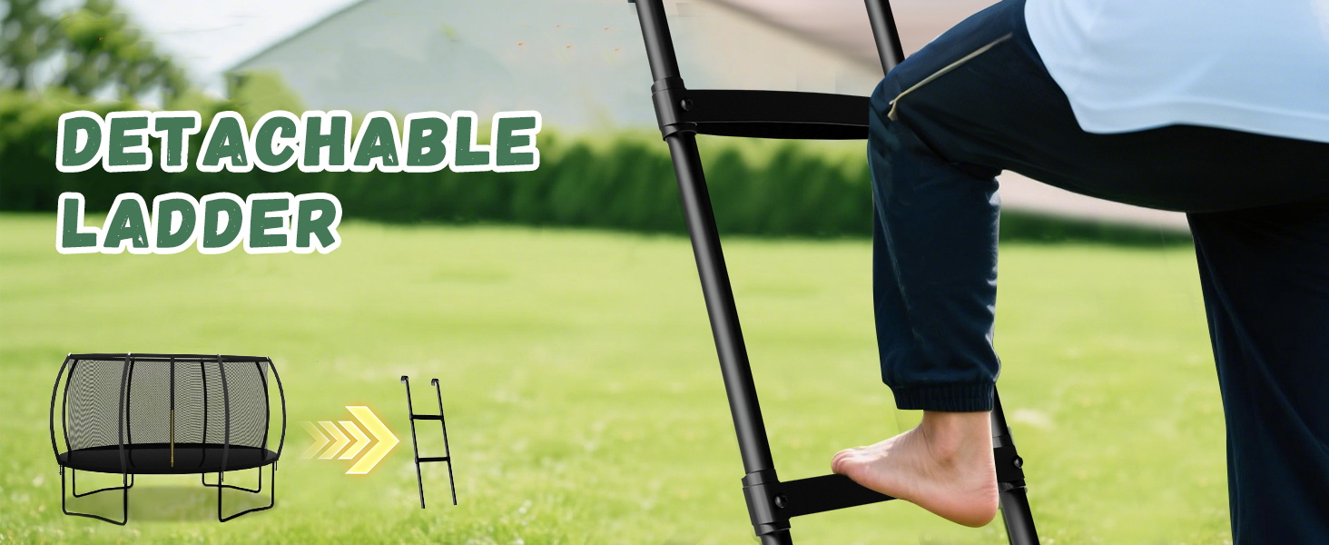 Батут Nattork Outdoor Ø244/370/427 см з сертифікатом GS, сіткою та сходами. Міцний садовий трамплін для дітей та дорослих, до 150 кг