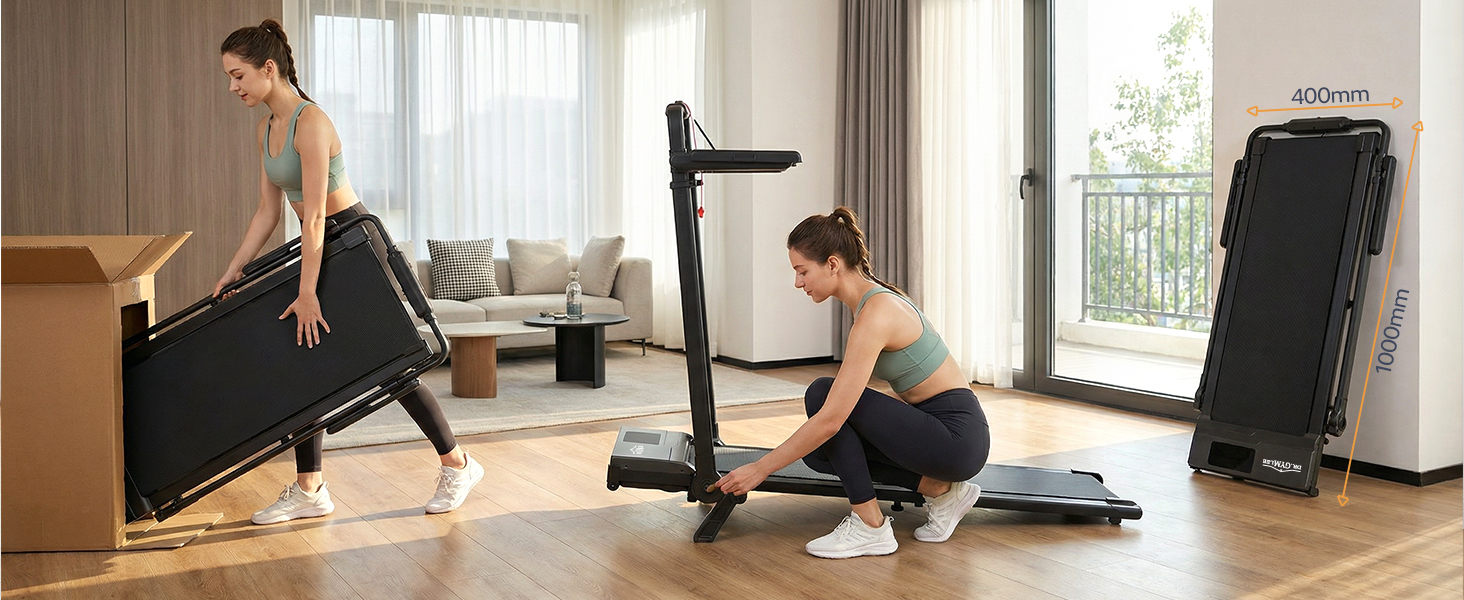Бігова доріжка Walking Pad 6-в-1 з нахилом 3–15%, регульованою ручкою та столом, швидкість 1–12 км/год, 8-точкова амортизація, LED-дисплей, пульт ДК, до 130 кг