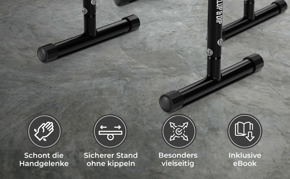 Паралелепи для підтягувань та віджимань PULLUP & DIP: сталеві міні-перекладини для калістеніки, гімнастики та занять на вулиці та в залі