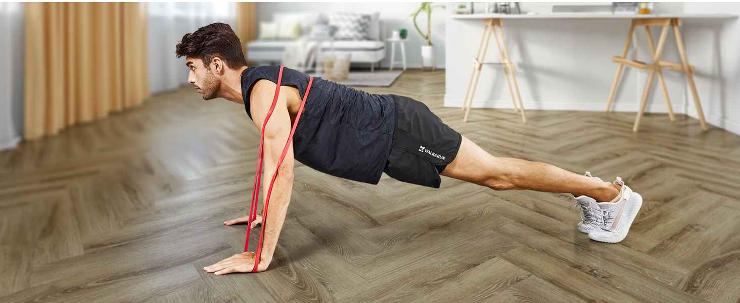 Набір допоміжних еластичних стрічок для підтягувань Klimmzug-Hilfsband-Set, для силових тренувань та формування тіла, фітнес-стрічки для чоловіків, вантажопідйомність 6.8–54 кг