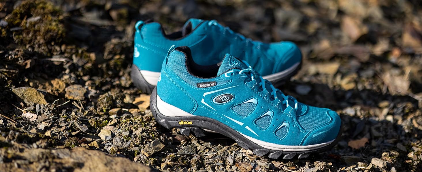 Жіночі трекінгові півчеревики Brütting Mount Frakes Low 38 EU, чорний/рожевий