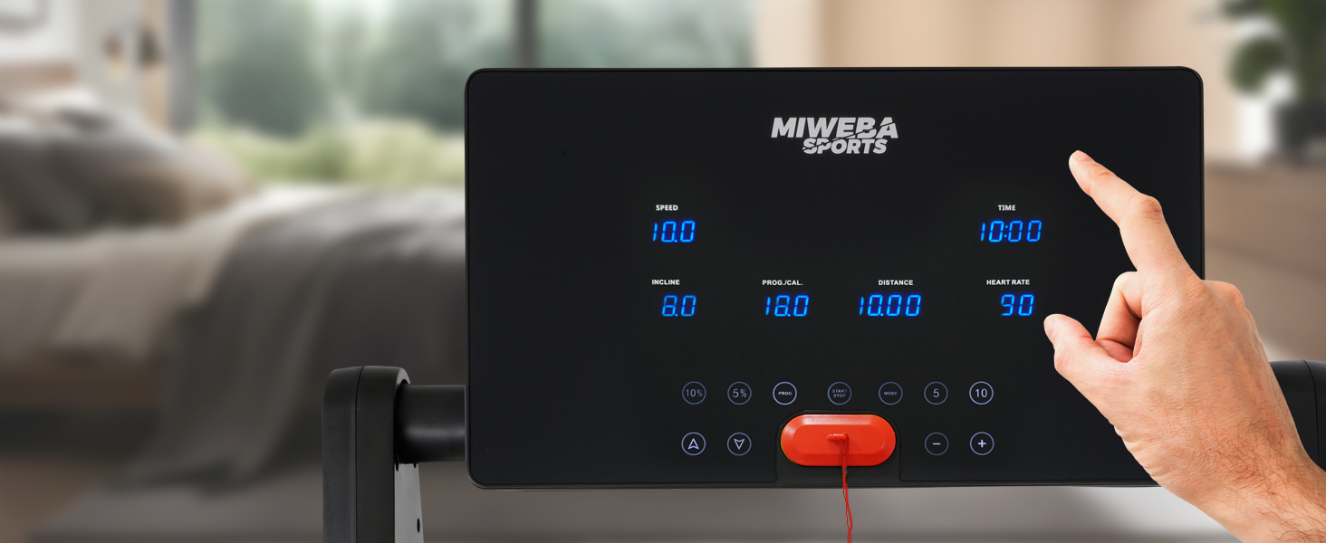 Бігова доріжка Miweba HT3000 3,5 к.с. 16 км/год ухил 120 кг