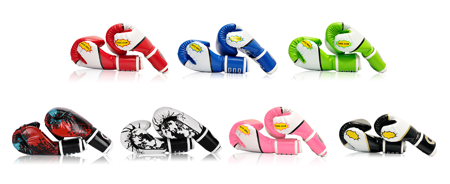 Дитячі боксерські рукавички CKE для хлопчиків та дівчаток, 5-12 років, для тренувань, бокс, кікбоксинг, муай-тай, блакитні