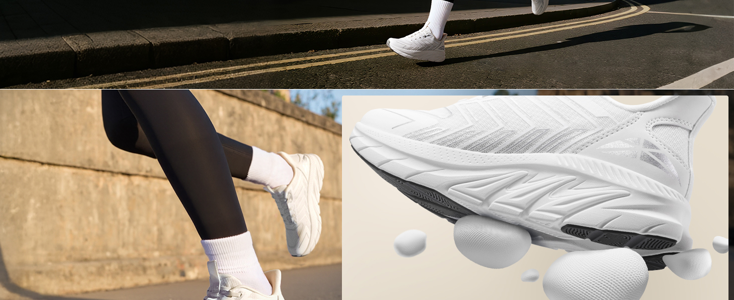 Жіночі спортивні сліпони ALLSWIFIT: зручні, дихаючі, з антиковзкою підошвою, для тенісу, фітнесу та крос-тренінгу, білі, розмір 39 EU